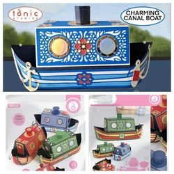 Gift Box Metal Cutting Dies for DIY Scrapbooking Canal Boat Gift Box Diary Greeting Card Decorative Craft Embossing Template New