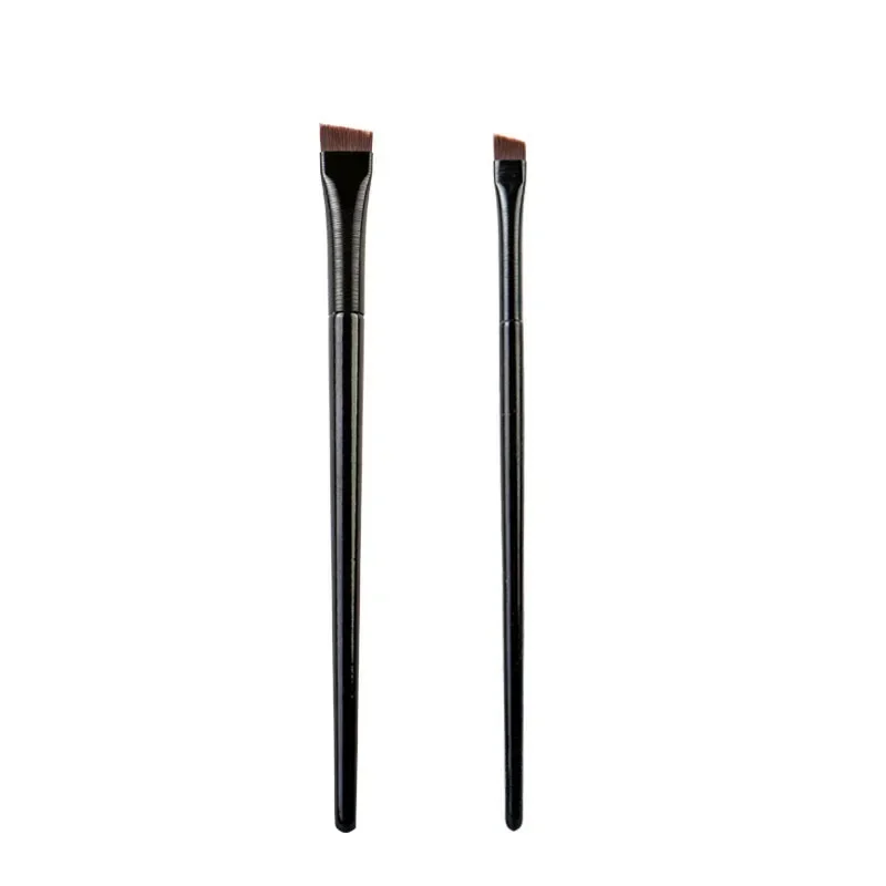 2pcs Blade Makeup Brushes Angled Thin Eyebrow Brush Flat Fine Eyeliner Brush Professional Liner Brow Beauty Make Up Tool