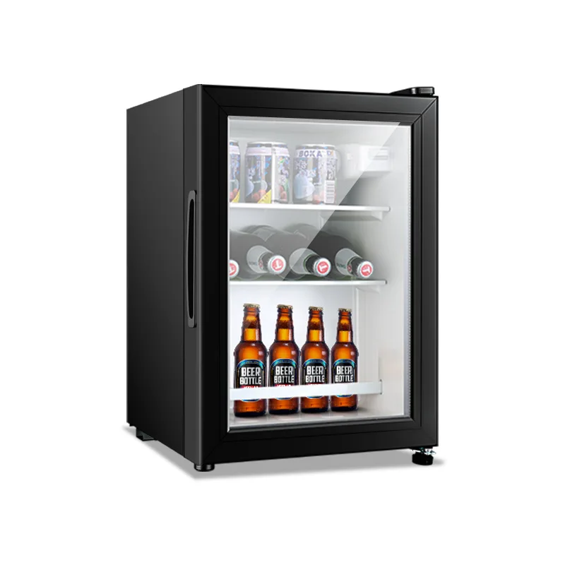 

Small freezer transparent door refrigerator wine cabinet silent hotel small refrigerator