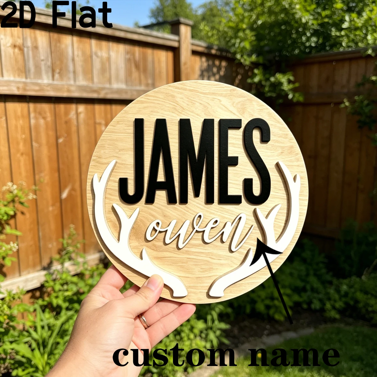 Custom Round Wooden Name Sign,Party Decor,Home Decor,Plaques,Photo Props,DIY Paintable,Valentines,Christmas,Halloween,Name Sign