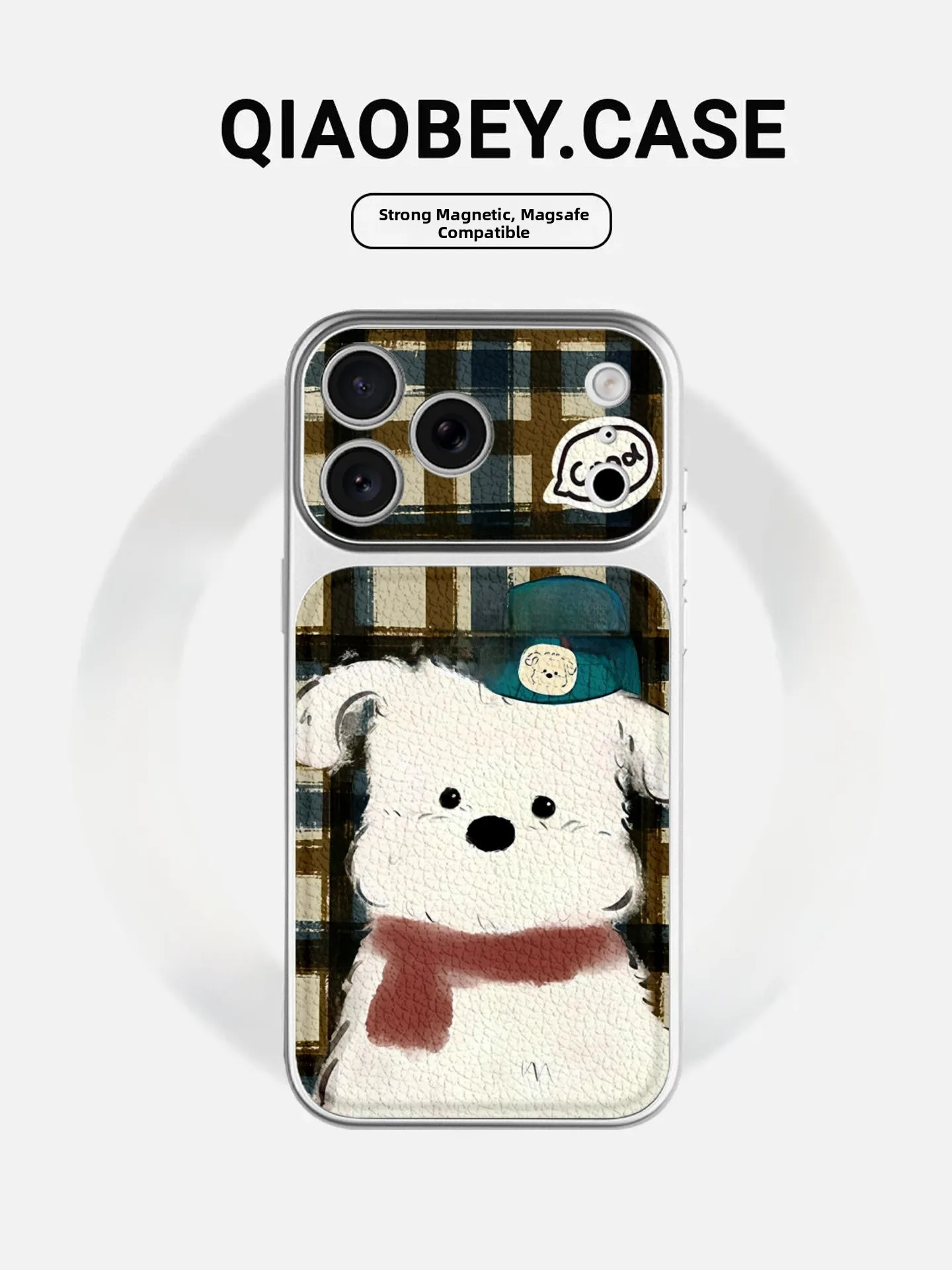 

Cute Cartoon Plaid Dog Quick Change 17 Large Compatible with iPhone 17 Phone Case New High-End 16Promax Protect...