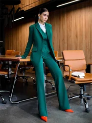 Formal Women's Suits Set, Jacket Pants, Classic Solid Color, Formal Suit Dress, Wedding Dress, Spring, includes, 3Pcs Customized