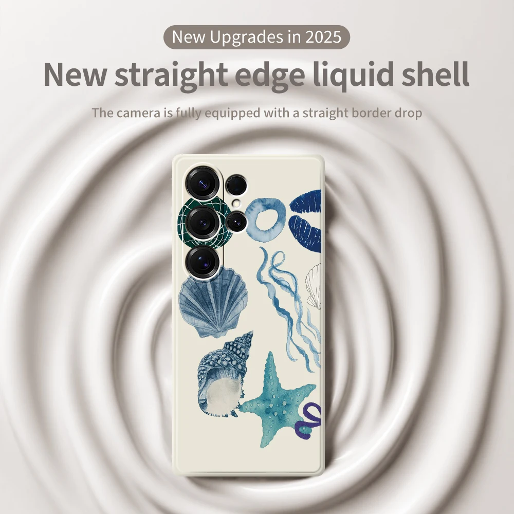 Custodia protettiva per telefono in stile oceano per Samsung Galaxy A56 A32 A23 A22 5G A32 A23 4G A55 A54 A53 A52 A51 A35 A34 A31 Cover morbida