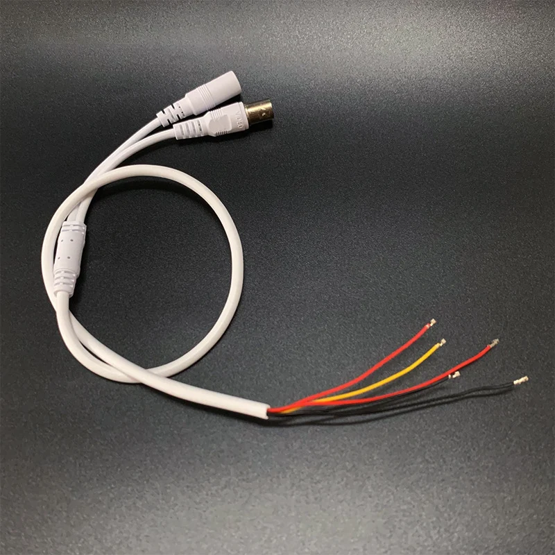 สายเคเบิลมอนิเตอร์อะนาล็อกห้าคอร์สายไฟสำหรับวิดีโอสายเคเบิลกันน้ำ5คอร์สายกล้อง BNC หลอดไฟหน้าสายหางแผงไฟ LED