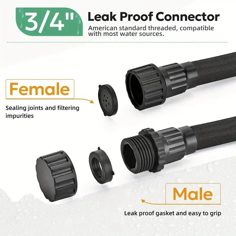 50-foot flat water heating - Super efficient drip irrigation system for precise irrigation, unmatched water conservation, and du