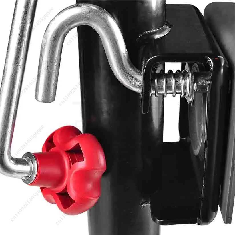 Anhängerstütze, Wohnmobil-Stützfüße, manuelle mechanische Flansch-Schwenkplattenstütze, quer – Detail 2