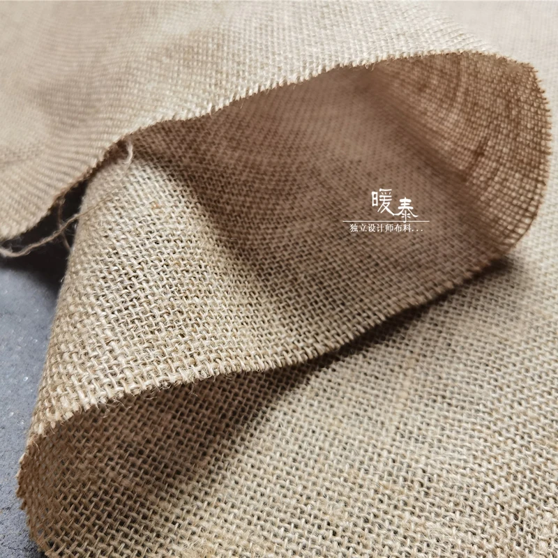 Coarse Linen Fabric for Diy Sewing Design Material Pants Dress Breathable Design Creative Style Fashion Cloth Fabrics Material