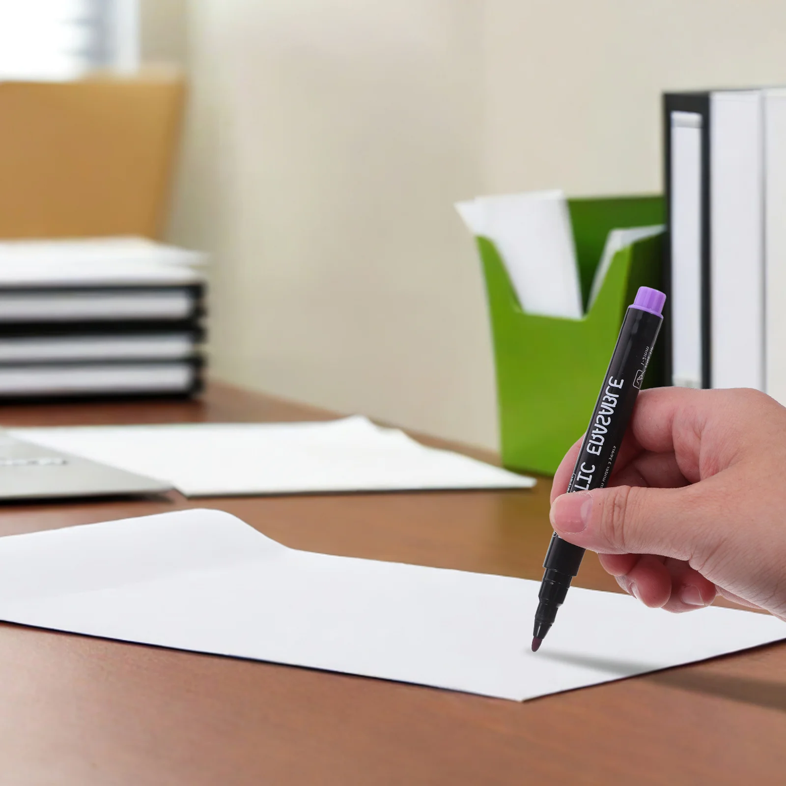 

8Pcs Magnetic Dry Erase Markers Fine Tip Magnetic Whiteboard Pens with Detachable Erasers for Office Home Classroom