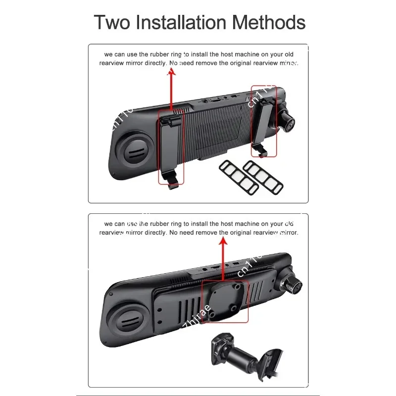 Mini Dual‑Lens 1080P 4G WiFi Car DVR Rotatable USB Vehicle Camera Wide View Angle GPS G‑Sensor Fuel Cut‑off Function Dash Cam view 4