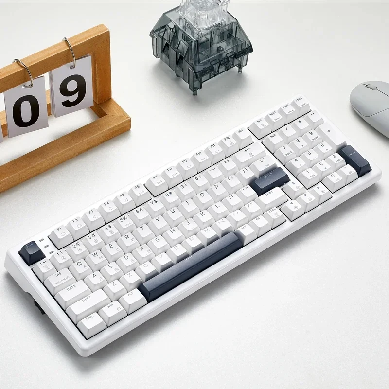Mechanical Feel Gaming Keyboard – RGB Color Backlight, Wired USB Connection, Office & Computer Use