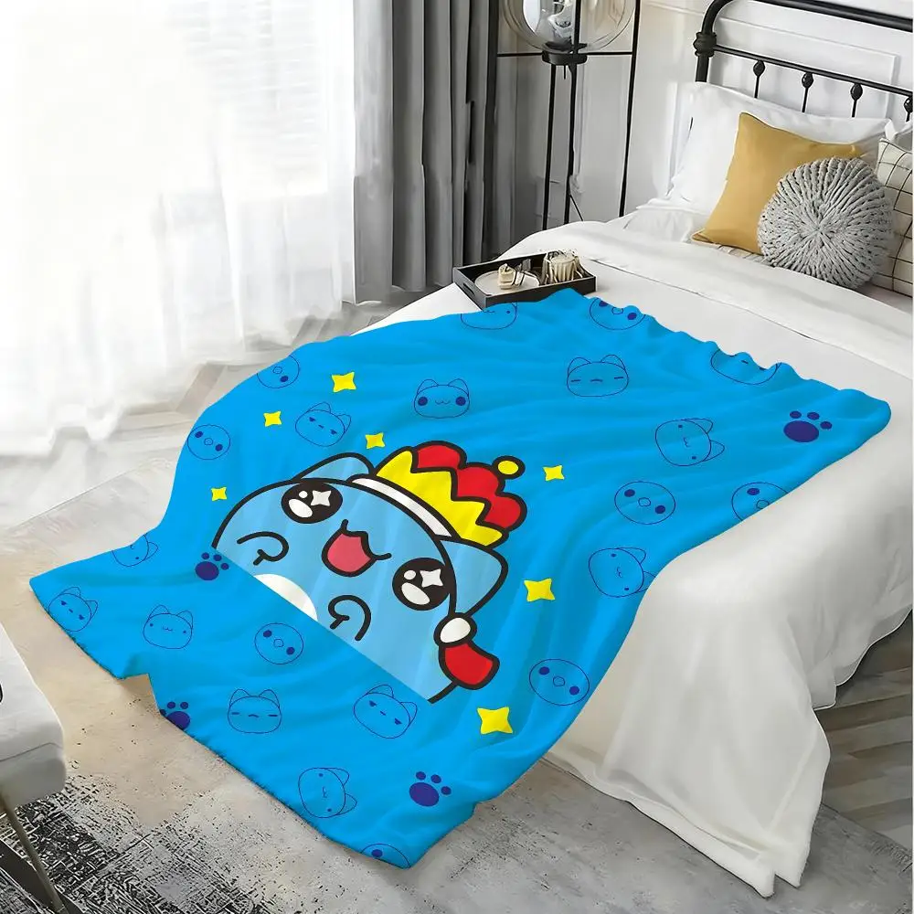 Cute B-Bugcat Capoo Throw Flannel 240g Blanket Soft Skin-friendly For Sofa Nap Air-Conditioned Room