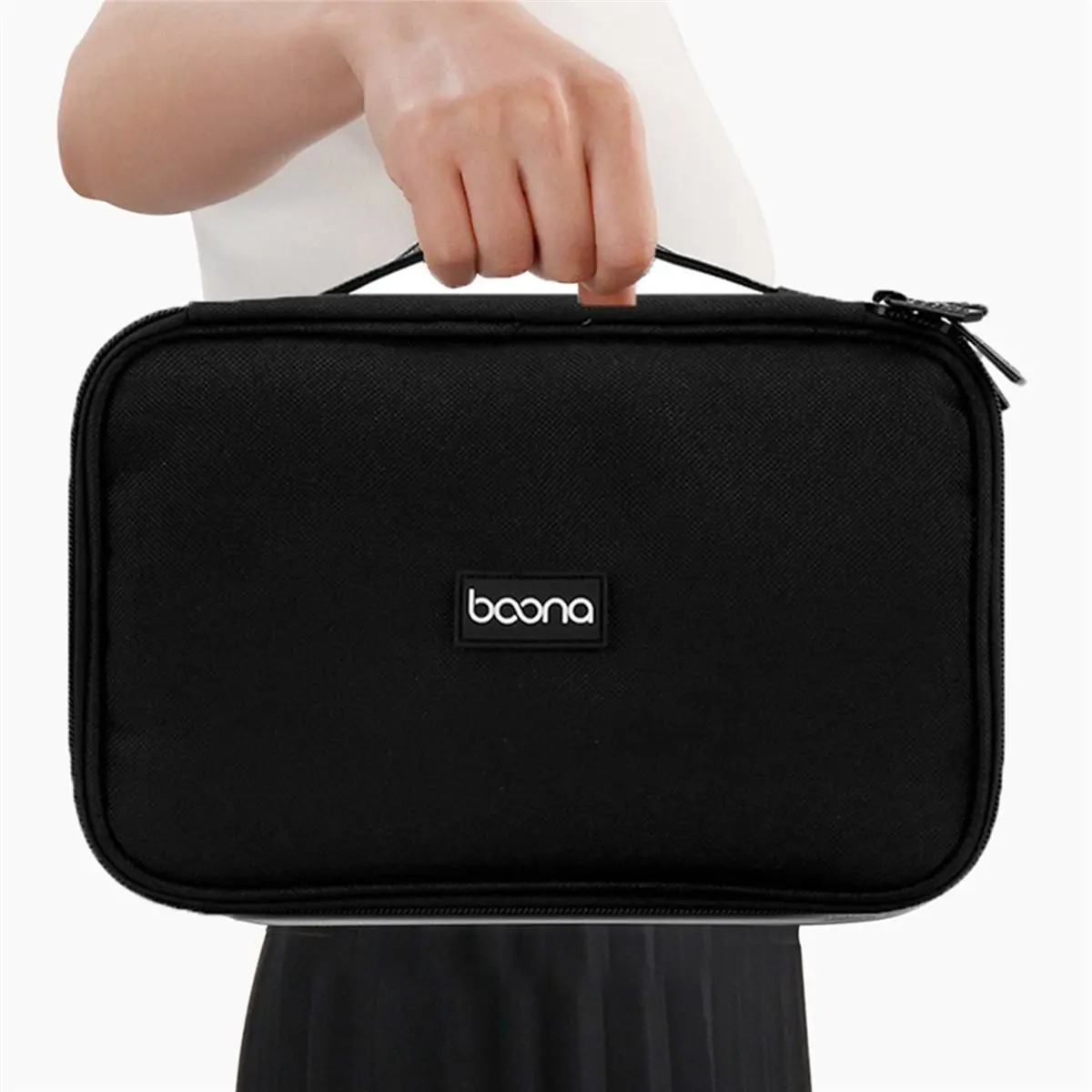 【Organizer】 Portable Multifunctional Storage Bag Hard Disk Case Power Bank Power Adapter Earphone USB Cable Travel StorageBag Bl