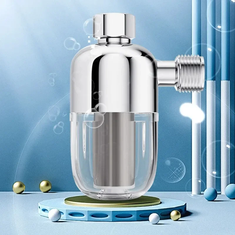 Stainless Steel Pre Water Purification Anti-scaling Universal Kitchen Tap Filter Healthy Water Clean Bathroom Shower Accessories