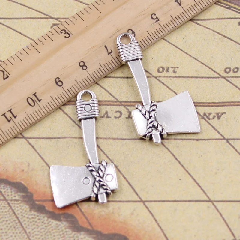 

10pcs Charms Axe Ax 41x21mm Tibetan Silver Color Pendants Antique Jewelry Making DIY Handmade Craft