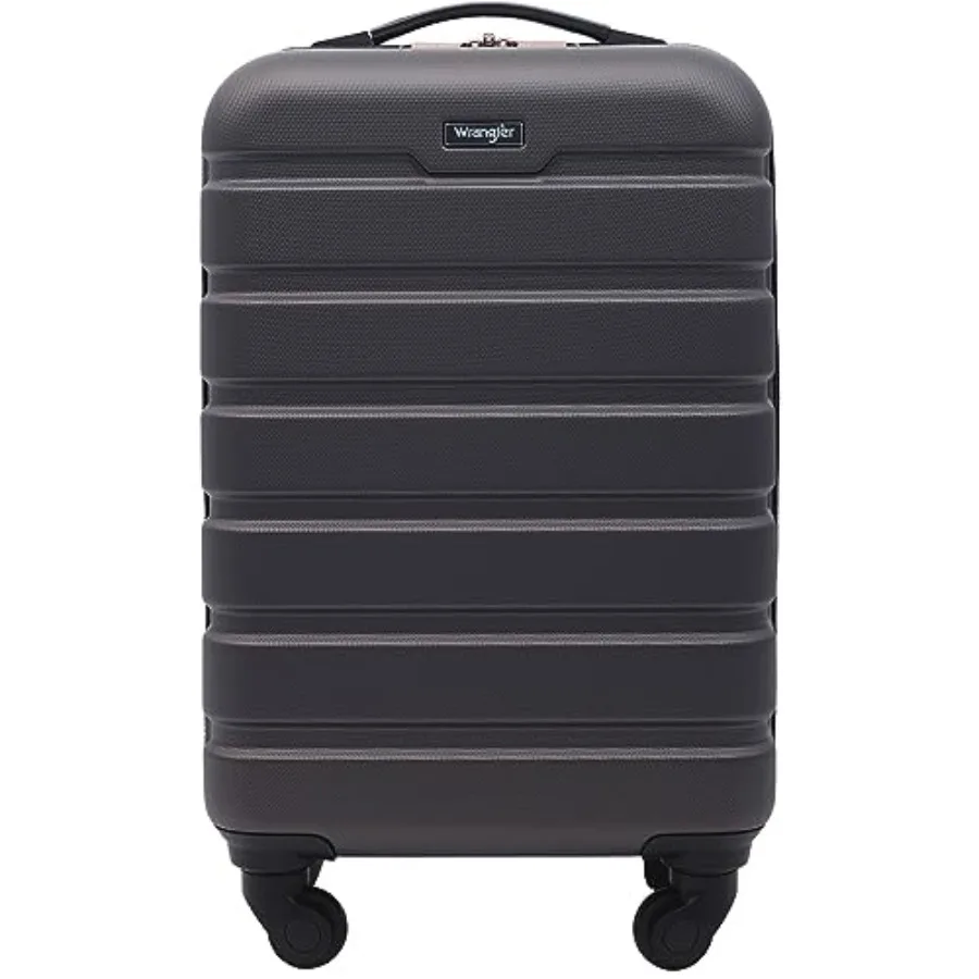 

Чемодан-спиннер 22 дюйма с жестким корпусом, цвета угольный, для путешествий, из прочного материала, с плавным ходом колес