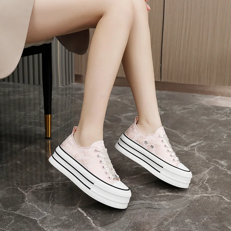 Canvas Shoes for Women Korean Style Fashion Sports Printed Canvas Sneakers Woman Vulcanized Shoes Footwear Zapatillas De Deporte