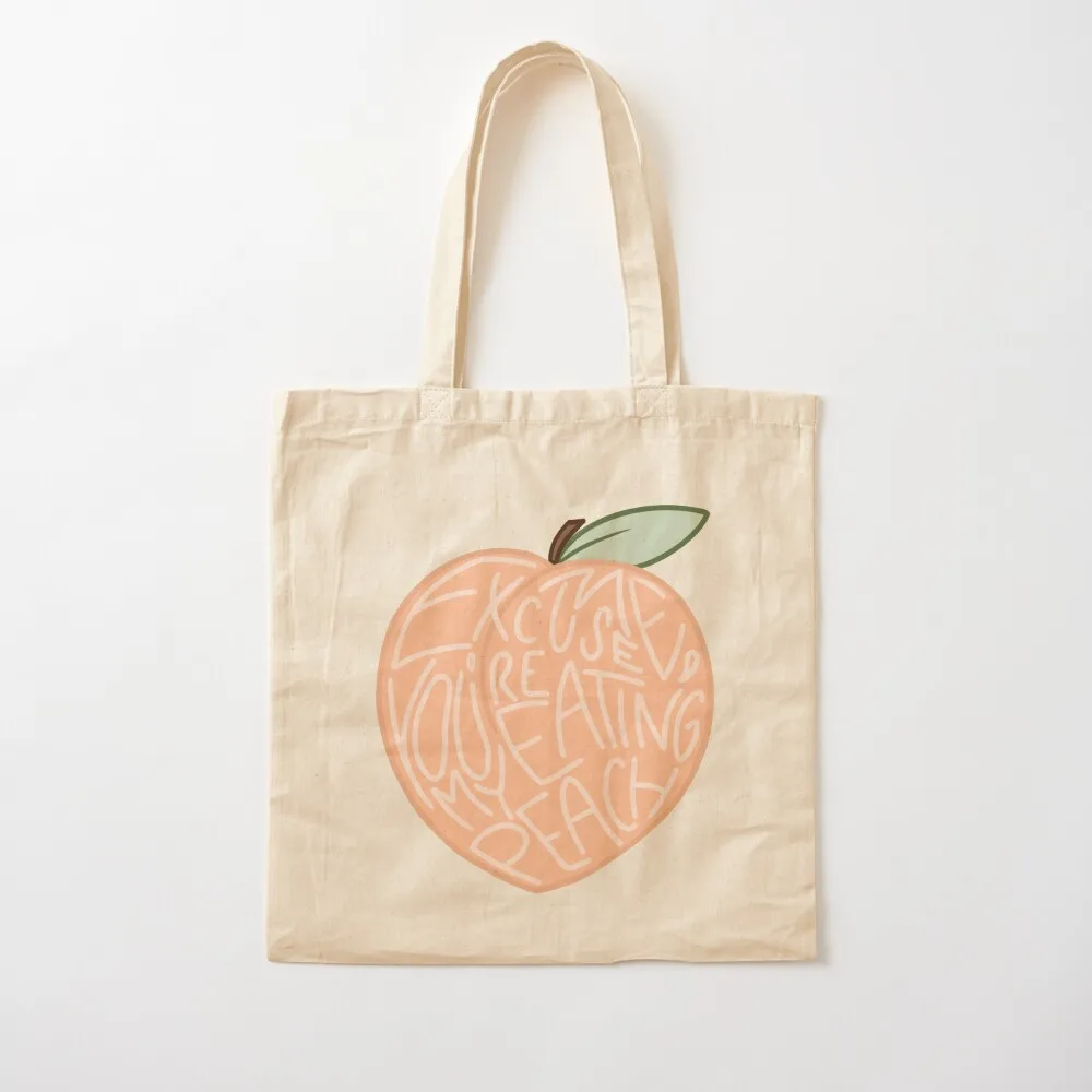 

Ratched- You're Eating My Peach Tote Bag cute pouch bag shopping cart bags tote bag custom Canvas Tote