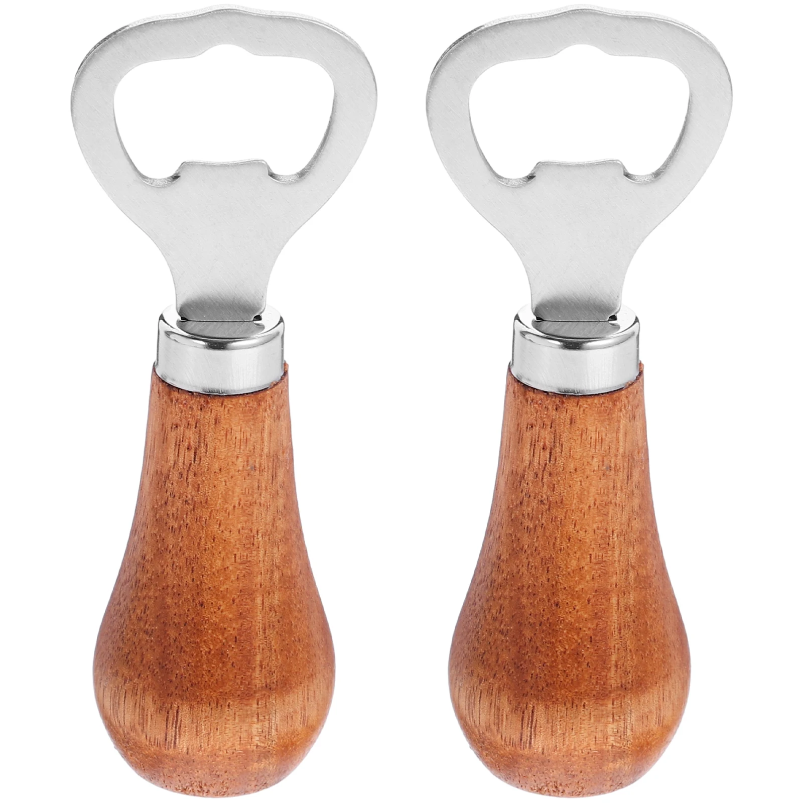 

2pcs Beer Openers Sturdy Manual Bottle Compact Portable Metal Lid For Party Home Bar Use Wear-Resistant Beverage Soda Wine