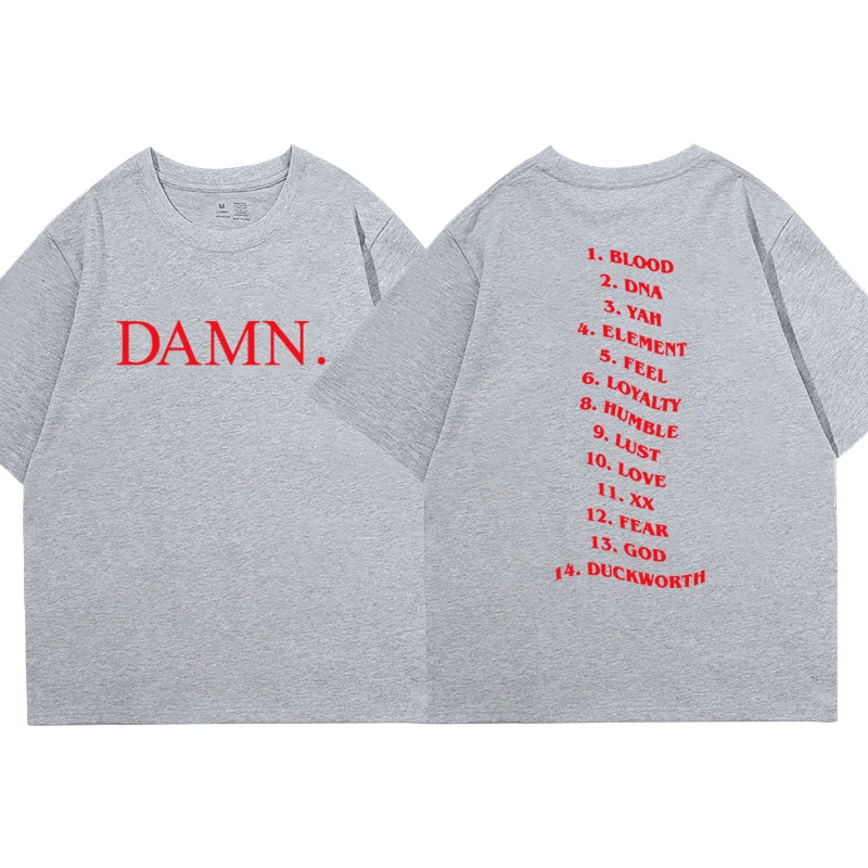 Rapper Damn Kendrick Lamar T-shirt Pglang Mr Morale & The Big Steppers Album Short Sleeve Tee Shirts Hip Hop Streetwear T Shirt