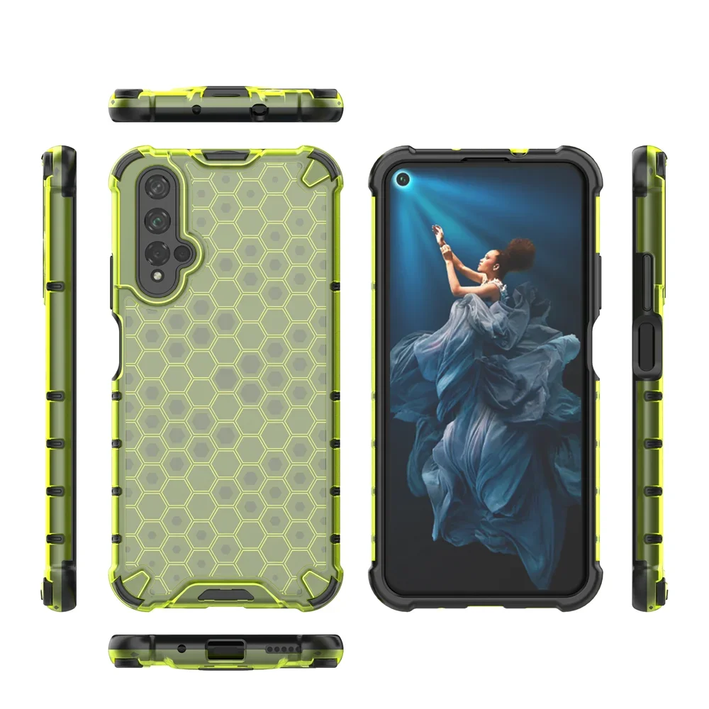 ShockProof TPU+PC Hard Back Cover Case On For Huawei Honor 20 Honor20 Nova 5T Nova5T Phone Cases Coque Fundas