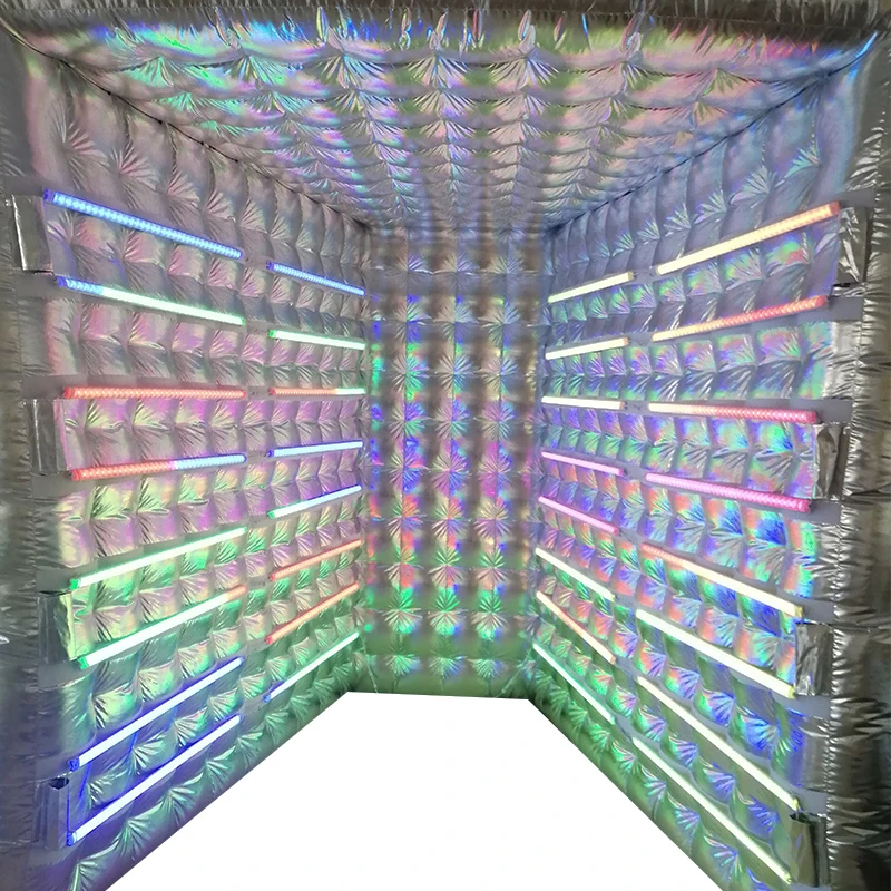 المحمولة نفخ كابينة تصوير خيمة فوتوبوث مع مصباح ليد كابينة تصوير الضميمة لمعرضات حفل زفاف الحدث #3