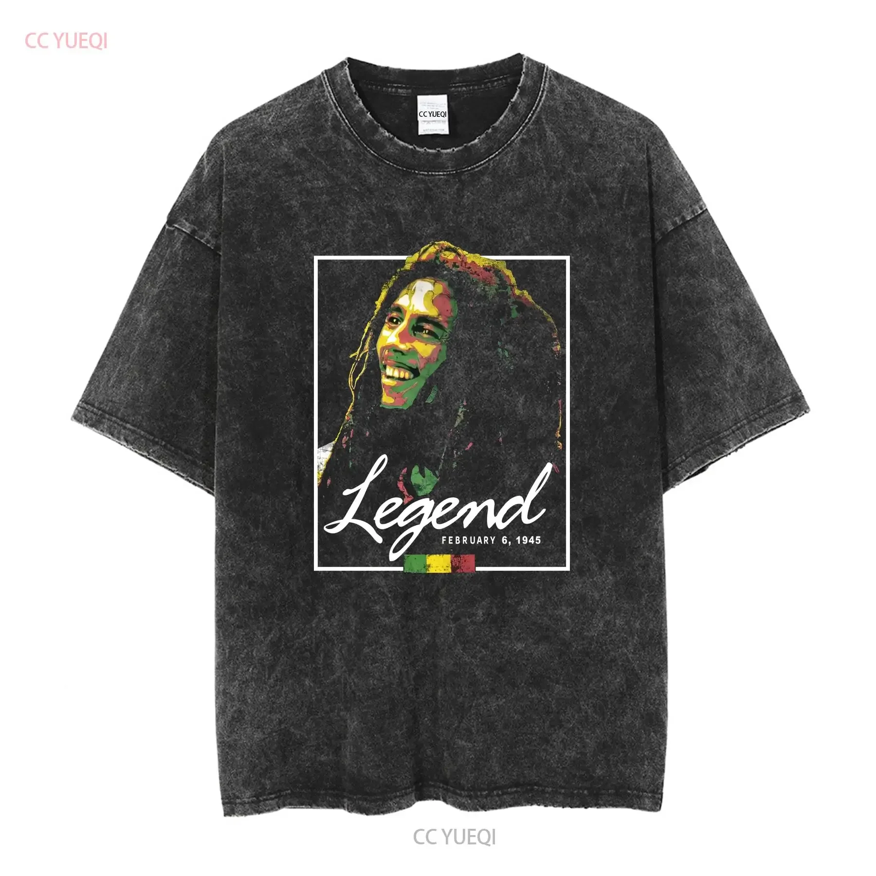 Zion Rootswear Bob Marley Legend ConcerT T Shirt Large Black Jamaica Rasta Reggae vintage Washed designer clothes fashion