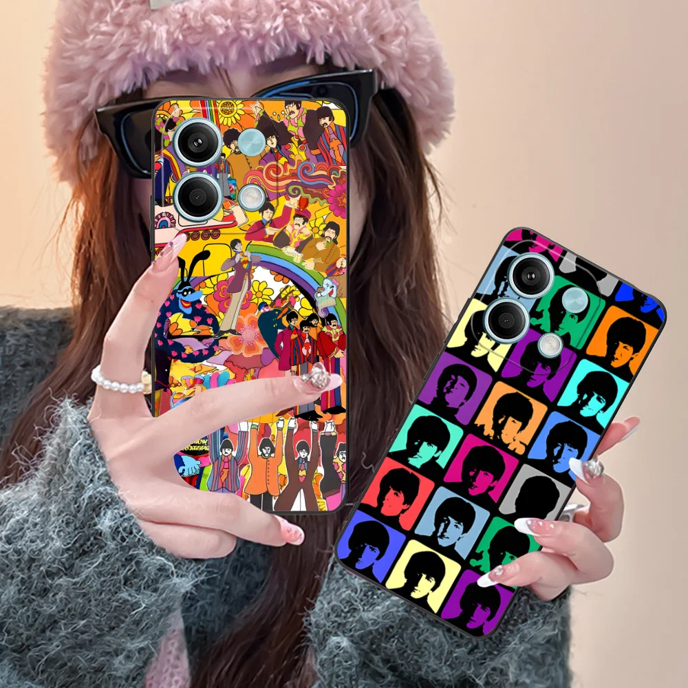 Mobile B-Beatles-s Phone Case for Xiaomi Redmi Note 13 12 11 10 9 8 7 6 S A Pro Lite Plus 5G Black Cover Cellphones Smartphone