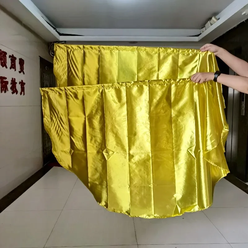 New Silver Half Round Flag Wings Belly Dance Props 1 Pair Performance Opening Ceremony Sports Meet Festival Show Stage Prop