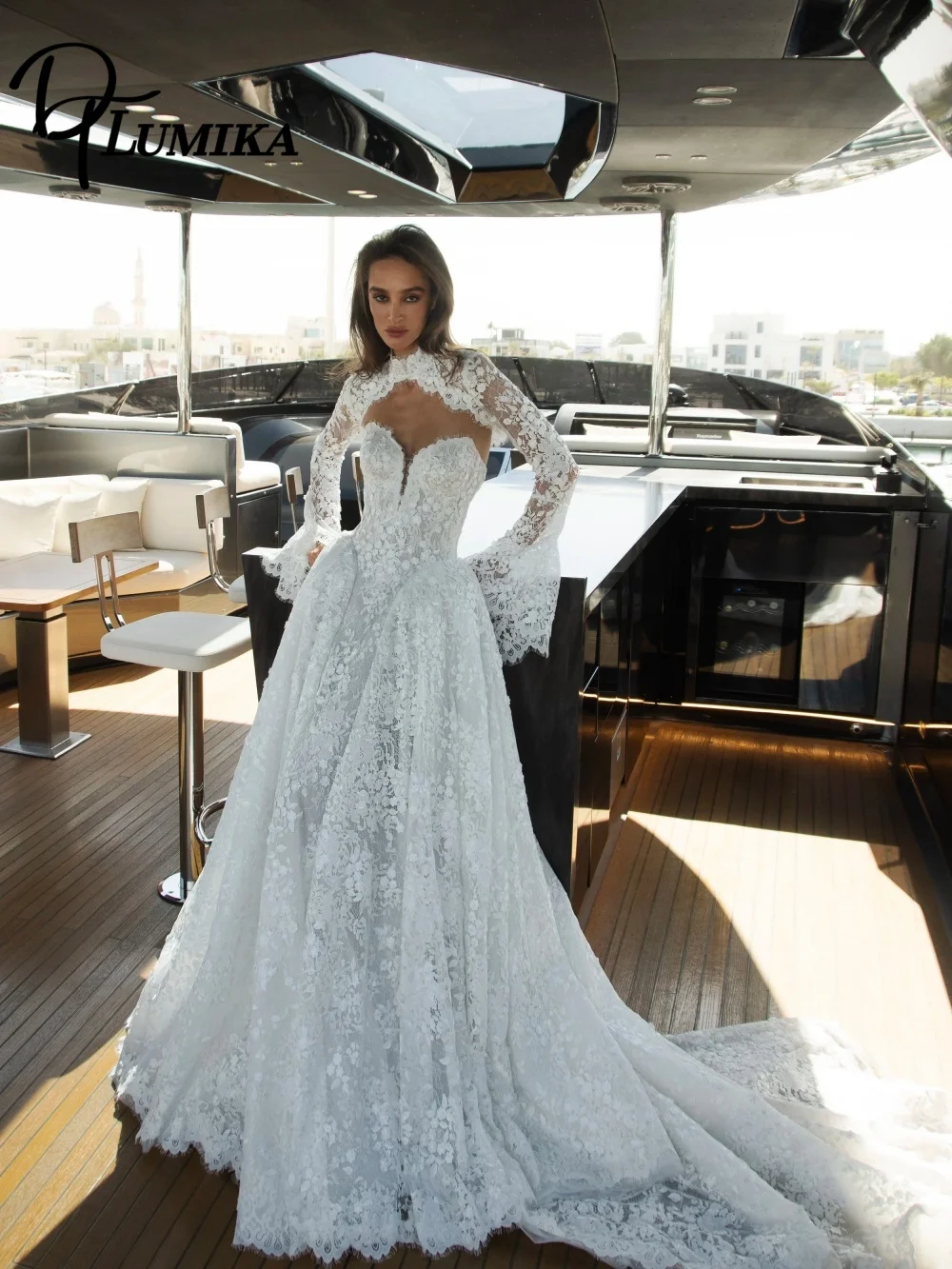 Encantador vestido de novia con forma de corazón, elegante vestido de novia con apliques, apliques de encaje a la moda, largo hasta el suelo, personalizado