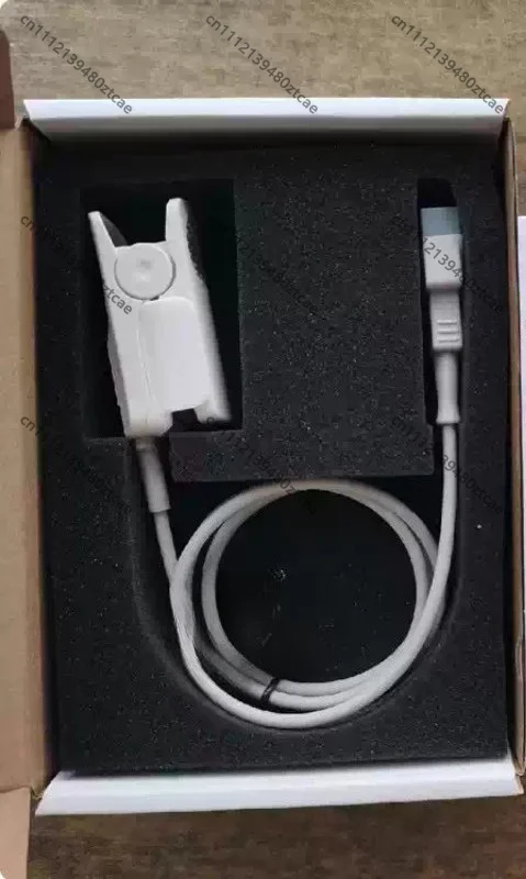 Reusable Adult Finger Clip SpO2 Sensor, Repeated Use Finger Type Pulse Oximetry Probe Compatible with Patient Monitor