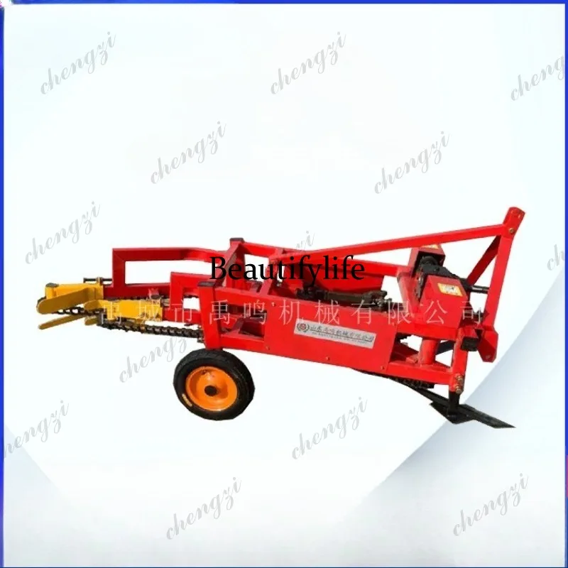 Peanut collecting machine, small four-wheel with long fruit collecting machine 75-85 ridge spacing