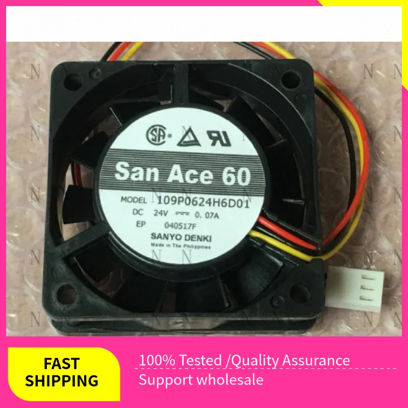 

Охлаждающий вентилятор YJJ для SANYO 109P0624H6D01 60*60*20 мм 24 В 0,07 А