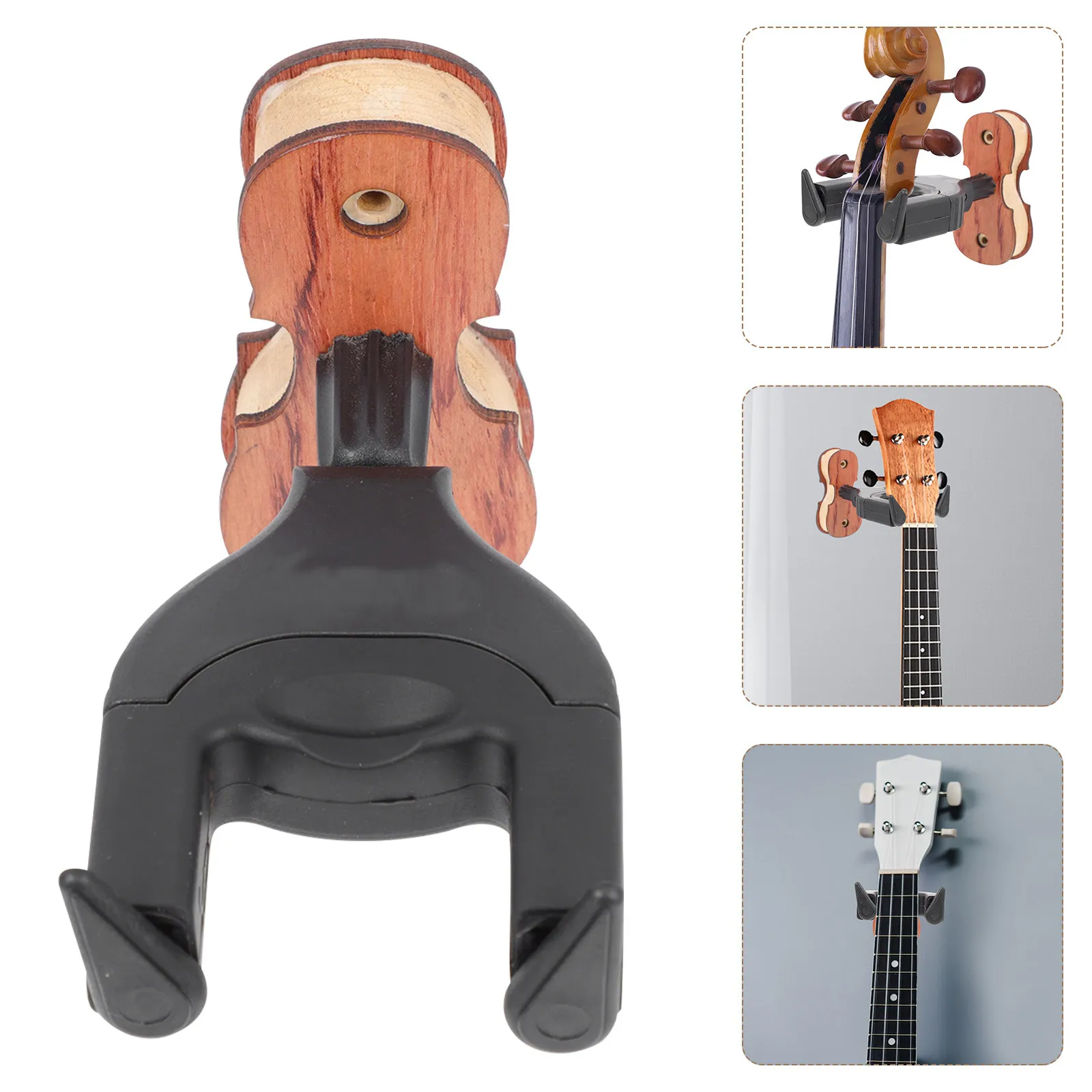 

Крючок-держатель для укулеле с автоматической блокировкой, 1 шт., удобный настенный крючок для скрипки, альта, струнных инструментов, настенная вешалка для скрипки