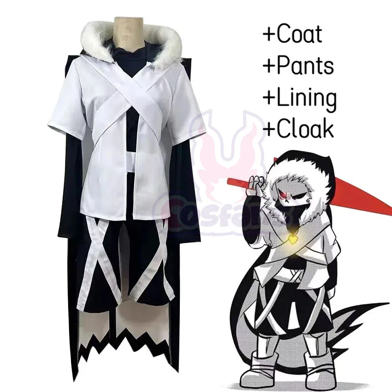 Game Undertale XTALE Cross Sans Cosplay Costume Adult Uniform Set with Collar Halloween Carnival Party Outfit for Women Men