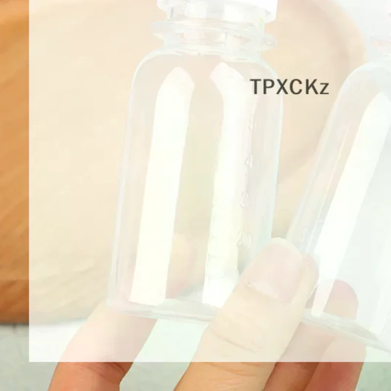 /TPz/60ML Small Plastic Bottles Ginger Bottles With Caps Mini Juice Bottles Reusable Liquid Bottle Container Leak Proof 5Pcs