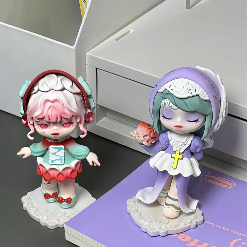 요미 드림룸 시리즈 블라인드 박스 트렌디 테이블탑 장식품 귀여운 인형 장난감 소녀들을 위한 선물 수집용 미니어처 피규어