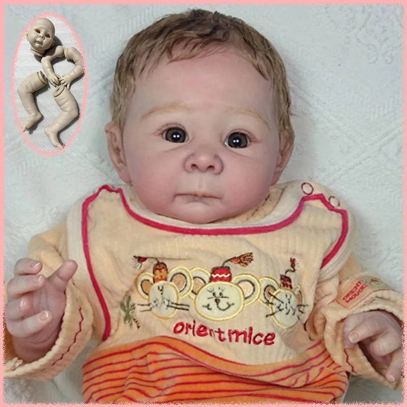 New Limited Edition 19inch Lizzy Unfinished Unpainted Unassembled Blank Reborn Doll Kit DIY Doll Parts for Artitst Not Toy