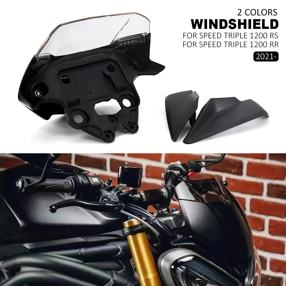 

Motorcycle Accessorie Windshield Windscreen Visor Wind Screen Deflector Kit For SPEED TRIPLE 1200 RS RR 1200RR 1200RS 2021 2022-