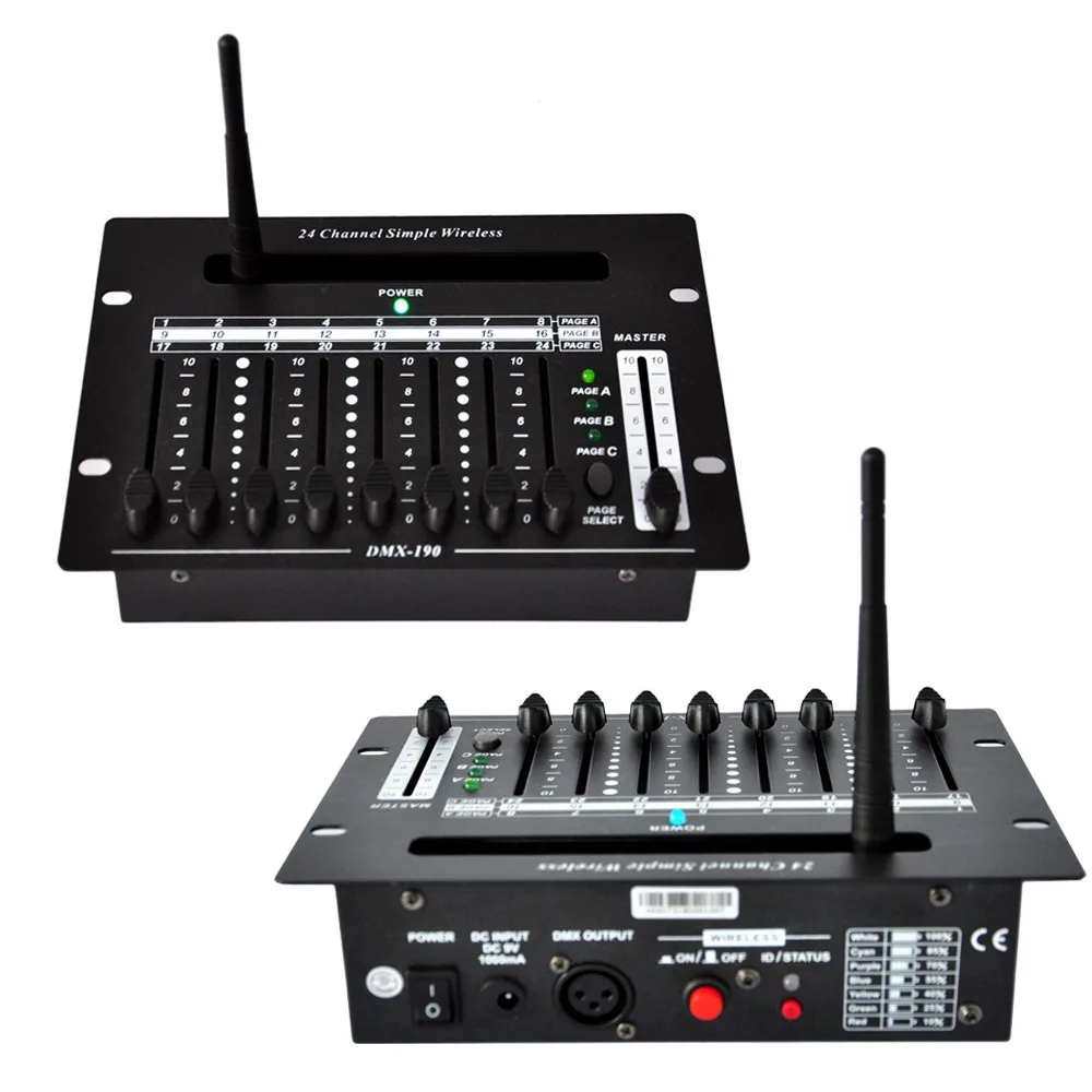 

Портативная консоль, 24 канала, литиевая батарея, беспроводной контроллер 2,4G, DMX 512, для управления светом на сцене, дискотеках, для операторов DJ-оборудования