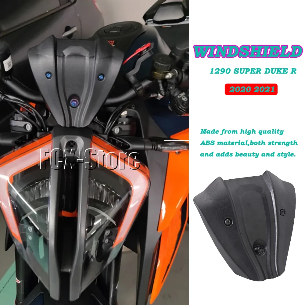 2020-2021 For 1290 Super Duke R Wind Deflector NEW Motorcycle Front Windshield Windscreen Airflow