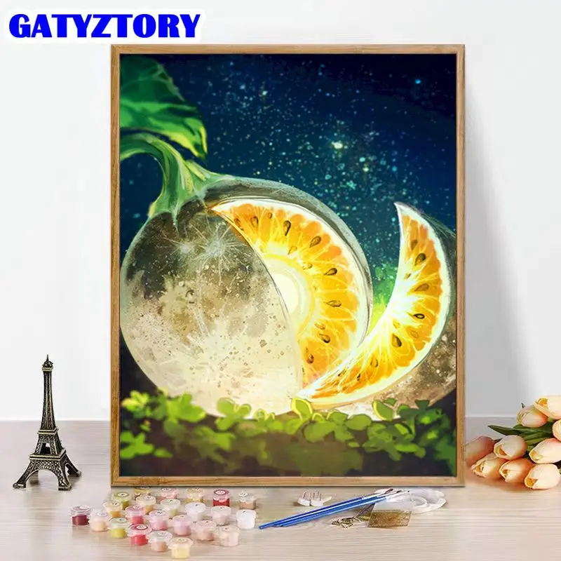 

GATYZTORY Painting By Number Fruit Landscape Drawing On Canvas HandPainted Art Gift DIY Pictures By Number Kits Home Decor