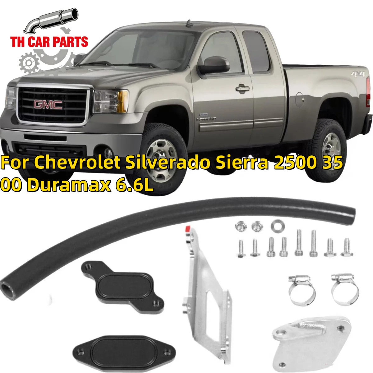 

EGR Valve Cooler For 2006-2007 Chevrolet Silverado Sierra 2500 3500 Duramax 6.6L GMC Diesel