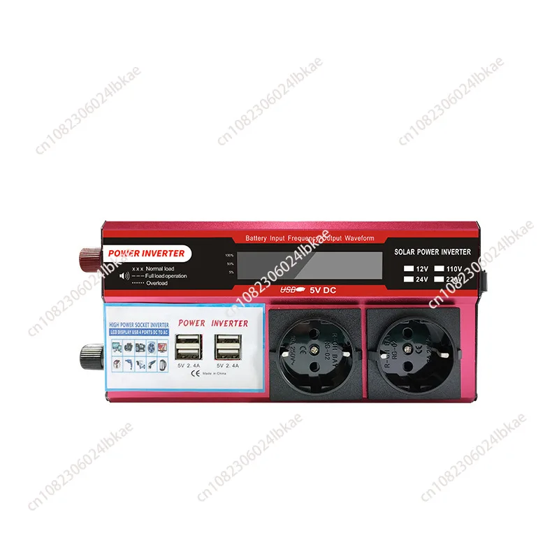 Car inverter, European power converter 4USB car