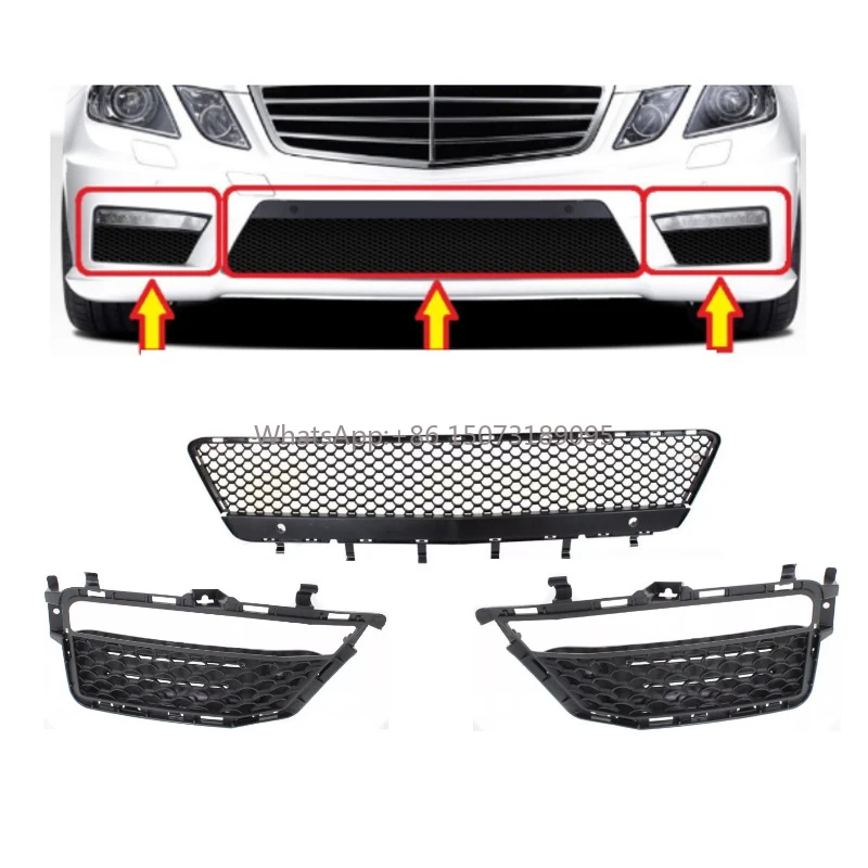 

OEM 2128850553 2128850753 2128851353 Front Bumper Lower Grille Fog Lamp Cover Frame for W212 E Class AMG Exterior Accessories