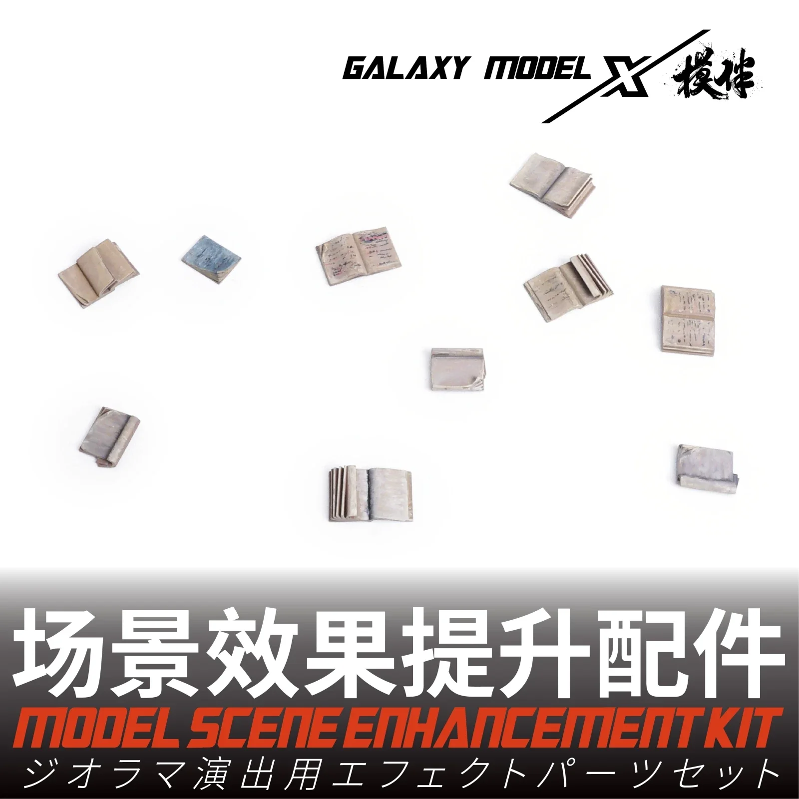 Galaxy FS48010 1/48 Scale Pilot's Flight Map Booklet (60pcs) 3D Printed Parts for Model Building Scene DIY Accessories