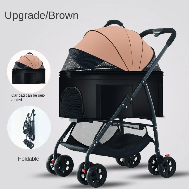 

Lightweight Foldable Pet Cart, Puppy Cart, Specially Used for Walking Dogs, Small Dogs and Cats Outgoing Suppl