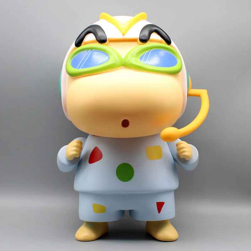 Crayon Shinchan Gk Large Diving Goggles Pajamas  Shinnosuke Nohara Noob Collectible Figures Toy Model Office Decoration Gift