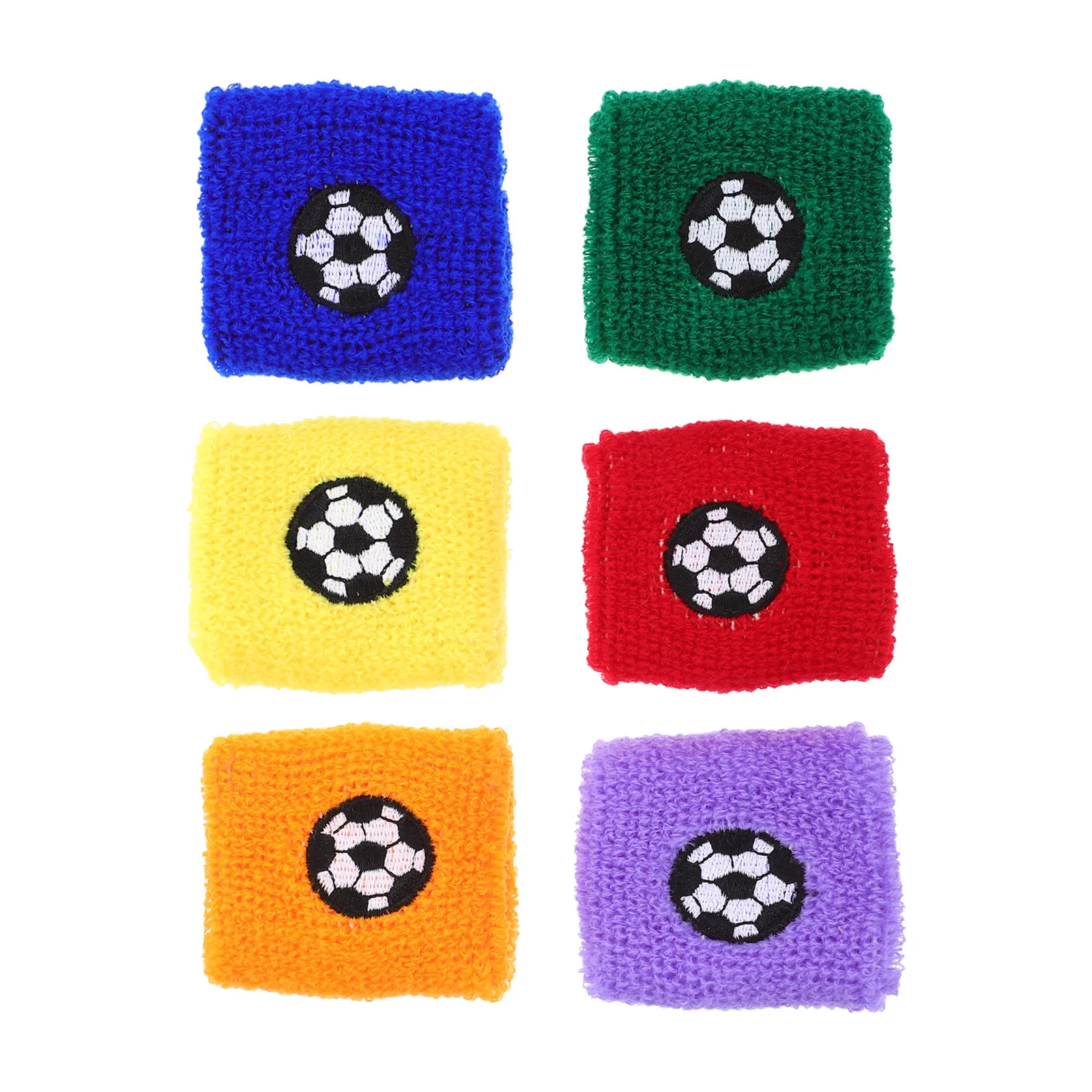 6 pulseras deportivas para niños, absorbentes del sudor, transpirables, respetuosas con la piel, reutilizables, para baloncesto, tenis, correr