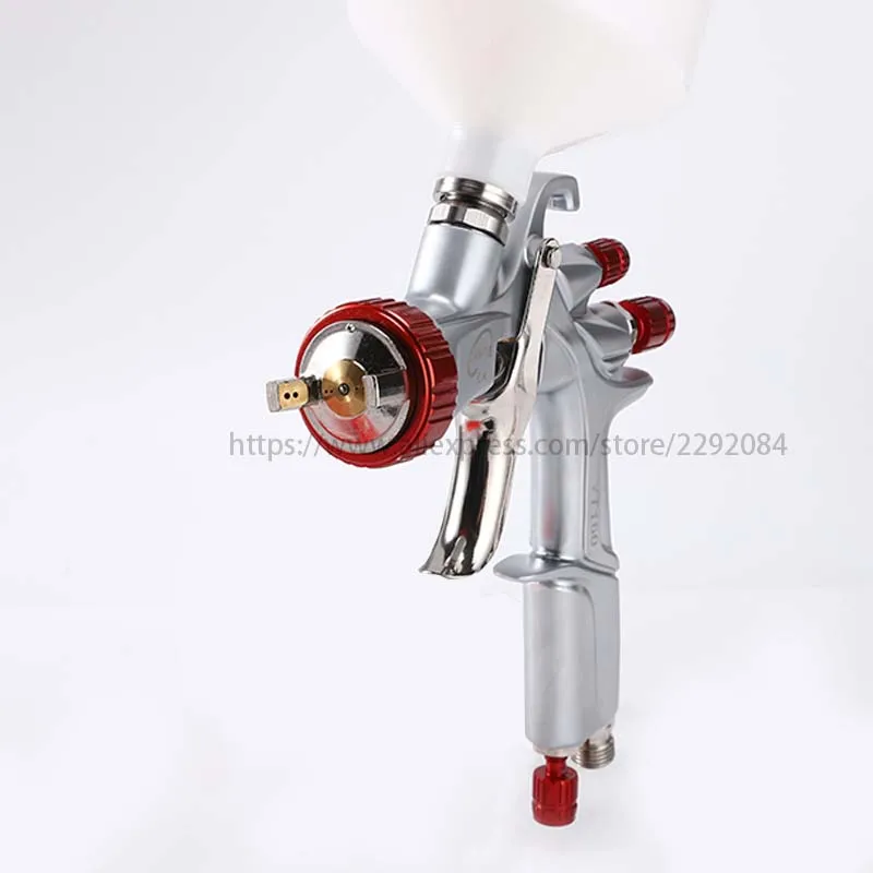 LVLP Spray Gun Paint Spray Gun Car Painting Gun Airbrush Sprayer YT160 1.3mm Nozzle 600cc Cup Spray Gun Cleaning Kit