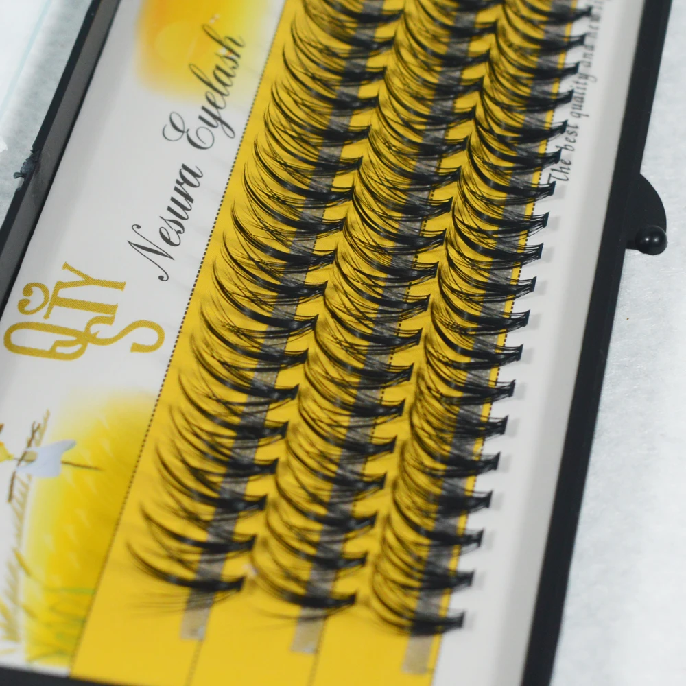 แต่ละ DIY Cluster Eyelash Extension C/D Curl 20D Mink Eyelashes Extensions 60 ชุดสไตล์ธรรมชาติแต่งหน้า ﻿